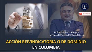 ACCIÓN REIVINDICATORIA Ó DE DOMINIO EN COLOMBIA [upl. by Kesia]