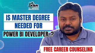 Career Counselling Part 1  How to Choose Best Degree for Power bi Developer [upl. by Anisamot426]