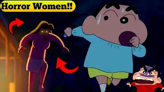 Shinchan Banned Horror Episode  Horror Women😱  Toon Dubber Duo [upl. by Odranoel418]