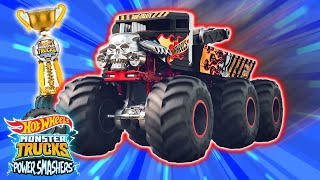 Bone Shakers Wild Win at Champions Cup  Hot Wheels Monster Trucks Power Smashers [upl. by Bobinette]