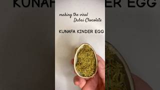 KUNAFA KINDER EGG SURPRISE kunafa chocolate dubaichocolate dubai kinder chocolate crunchy [upl. by Keese149]