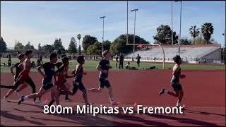 2024 Milpitas vs Fremont 800m [upl. by Norse]