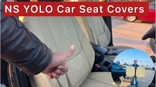 NS YOLO Car Seat Covers Waterproof Leather Installation  Used Car for Sale nsyolo cars seatcover [upl. by Reinal426]