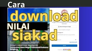 Cara Download Nilai Mahasiswa di SIAKAD [upl. by Lemmor]