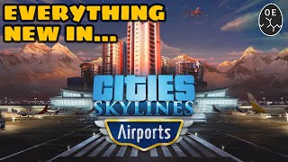 A Look At Every NEW Asset amp Map In The Airports DLC For Cities Skylines [upl. by Rebeca]