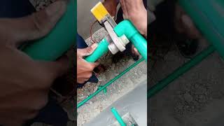 PPR Pipe Welding Machine  Plumbing PPR Pipe Fitting Work  All About Civil Engineer [upl. by Ataga623]