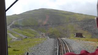 Snowdon Mountain Railway Wales UK On train action steamtrain wales [upl. by Linad]