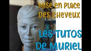 TUTORIEL sur la sculpture en argile  sculpter des cheveux courts [upl. by Bum]