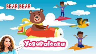 Bear Bear A fun kids yoga adventure with a loveable Bear Stretch move learn yoga and relax [upl. by Snook]