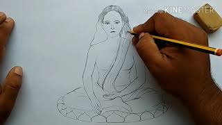 Haw to draw Harichand thakur  orakandi Very Easy [upl. by Deragon]