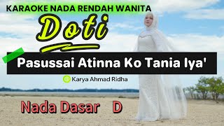 Karaoke Doti  Fitri adiba bilqis  Nada Rendah Wanita  viral tiktok [upl. by Marin826]