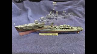 A weekend build of the USS Johnston DD557 in 1350th scale [upl. by Wain]