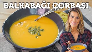 🍵 Balkabağı Çorbası Tarifi  Evde Balkabağı Çorbası Nasıl Yapılır  Sinem Çapraz [upl. by Airol133]