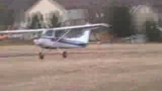 Cessna Crosswind Landing 1 [upl. by Erdnua]