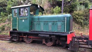 Drewry Car Co 402 at Pukemiro yard BTC Glen Afton Line 4K [upl. by Aicissej]