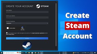 How to Create a Steam Account on PC or Laptop [upl. by Arand]