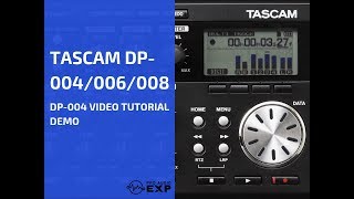 Tascam DP004 Video Tutorial Demo Review Help Bouncing Tr [upl. by Nole768]