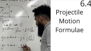 Edexcel A Level Maths 64 Projectile Motion Formulae [upl. by Izmar527]