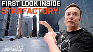 First Look Inside SpaceXs Starfactory w Elon Musk [upl. by Spiro]