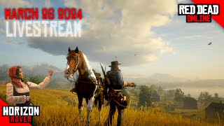 RDR2 Online LIVESTREAM March 26 2024 Daily Challenges [upl. by Lanae]