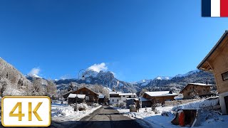 Vinzier to Bernex France Driving Video  Winter 2022【4K】 [upl. by Ennobe]