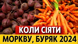 КРАЩІ ДНІ для посіву моркви буряка редиса навесні 2024 за місячним календарем [upl. by Prince437]