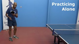 Practicing Alone  Table Tennis  PingSkills [upl. by Strohben596]