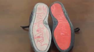 How to clean christian louboutin red bottom shoes [upl. by Atiuqat]