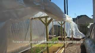 Mittleider Gardening InGarden Greenhouse How To Build [upl. by Eelyab]