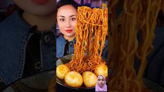 Spicy Noodles Eating Challenge Videos asmr mukbang foodlovers foodiebeauty Food My Tv [upl. by Nedyrb]