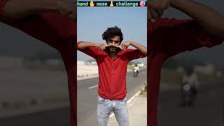 hand ✋️ nose 👃 challenge 🎯  magic challenge tutorial viral trending ytshorts shorts [upl. by Adnohsor]