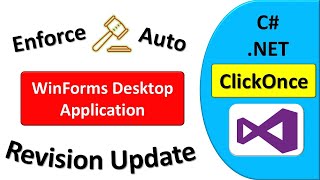 How to Set Minimum Required Version of WinForms Desktop Application via ClickOnce C NET on Publish [upl. by Cannice]