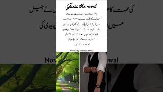 Guess the novel by Husny Kanwal romantic Urdu novel trending lovestory viralreels [upl. by Mariand]