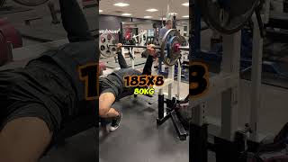 Average Lifter Bench 245x8 gym shorts Fitness bodybuilding powerlifting motivation benchpress [upl. by Parsons]