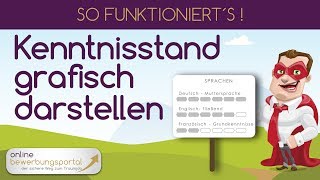 Lebenslauf in Word bearbeiten Kenntnisstand grafisch darstellen  SO FUNKTIONIERT´S [upl. by Kcolttam]