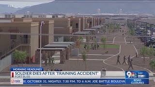 Soldier dies after training accident at Fort Bliss [upl. by Notac]