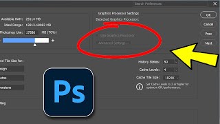 Fix Photoshop Graphics Processor Not Detected  How To Solve graphics processor Settings Missing ✅ [upl. by Seif]