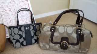 Coach retail handbags vs Coach factory outlet handbags [upl. by Ennire259]