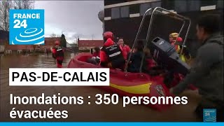 Inondations au PasdeCalais  des centaines dévacués et un mort en LoireAtlantique [upl. by Stovall]