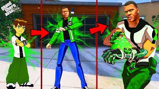 FRANKLIN Becomes BEN 10 in GTA 5  Save Los Santos City [upl. by Adaran]