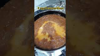 Part 1 cooking food sardines with eggshortvedeo shortvedeo food pinoy recipe [upl. by Nellaf]