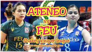 Ateneo vs FEU highlights game  Shakeys super league pre season championship 2024 [upl. by Salman733]