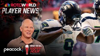 Kenneth Walker III a true threedown back for Seahawks  Fantasy Football Happy Hour  NFL on NBC [upl. by Nonnaihr]