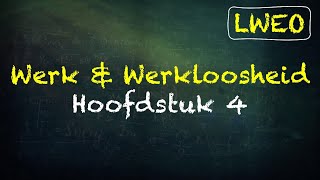 Werk amp Werkloosheid LWEO Hoofdstuk 4  economie havo [upl. by Dorkus]