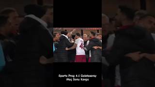 Sparta Prag 41 Galatasaray Maç Sonu Kavga 😐shorts viral global galatasaray spartaprague [upl. by Josy]