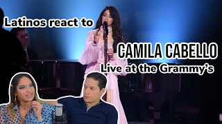 Latinos react to CAMILA CABELLO GRAMMYS 2020 FIRST MAN [upl. by Eceinart]