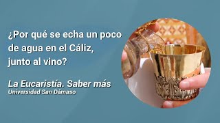 ¿Por qué se echa un poco de agua en el Cáliz junto al vino · La Eucaristía Saber más [upl. by Nirrep]