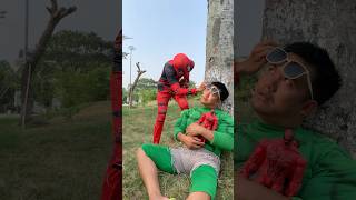 DEADPOOL RUN AWAY superman marvel animation hulk superhero funny gtasuperman [upl. by Groome]