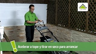 Cómo utilizar un cortacésped  LEROY MERLIN [upl. by Yee]