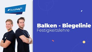 Biegelinie eines Balkens bestimmen  Reine Biegung Technische Mechanik StudyHelp [upl. by Edda989]